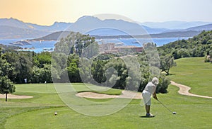 Golfer in Sardinia