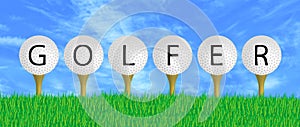 Golfer Sign