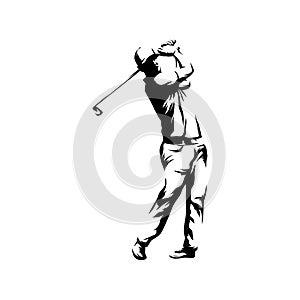 golfer silhouettes logo