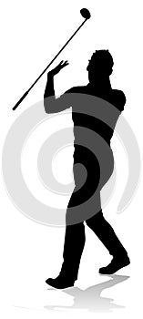 Golfer Golf Sports Person Silhouette