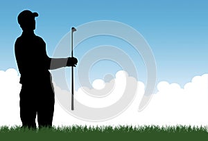 Golfer vector