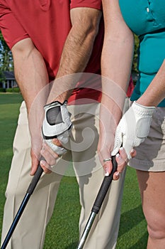 Golfers Practice Grip - Vertical