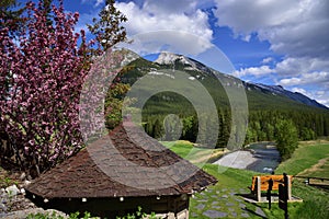 A golfing location in middle of amazing landscapes.