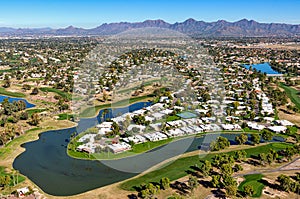 Golfing paradise from above