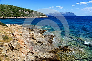 Golfo Aranci in Sardinia and Tavolara island