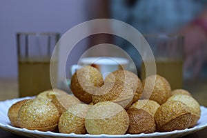 golgappe a delicious snacks with spicy water