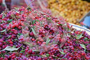 Golgi berry in the market,Tehran,Iran.
