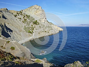 Golitsyn's track in high mountains near Black Sea in Crimea