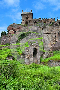 Golkonda fort in Hyderabad, India