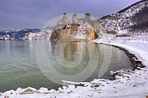 Golubac fortress on Danube river, Serbia