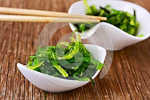 Goma wakame or seaweed salad