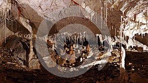 Gombasecka jaskyna, cave in Slovak karst national park, Slovakia
