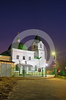 Gomel, Belarus. Church Of St Nicholas The Wonderworker In Lighting