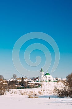 Gomel, Belarus. Church Of St Nicholas The Wonderworker In Sunny Winter Day