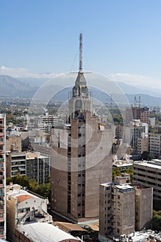 Gomez building aerial view of Mendoza, Argentina