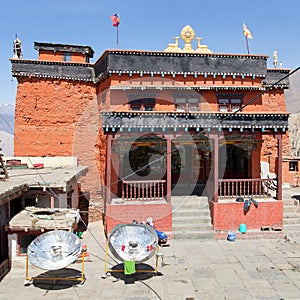 Gompa or monastery in Kagbeni, Annapurna circuit