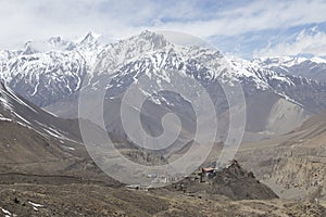 Gompa or Monastry in Jharkot, Mustang district, Nepal