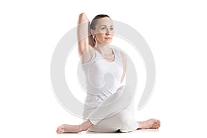Gomukhasana yoga pose