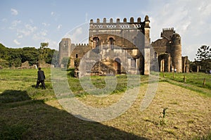 The gondar palace, ethiopia photo