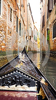 Gondola boat sail in Venice
