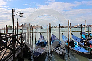 Gondola Boats in Venice