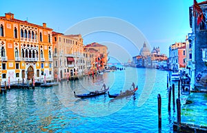 Gondola on canal, Venice - Italy