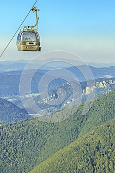 Gondola car to Velky Krivan n the Mala Fatra, Slovakia