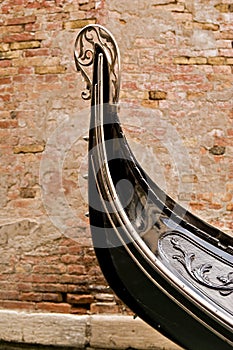 Gondola Detail in Venice