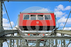 Gondola of ferris wheel , Riesenrad in Wien