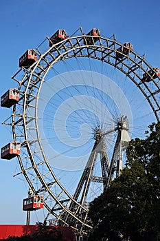 Gondola of ferris wheel , Riesenrad in Wien
