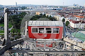 Gondola of ferris wheel , Riesenrad in Wien