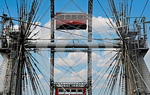 Gondola of ferris wheel , Riesenrad in Wien