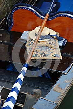 Gondola and hat, Venice