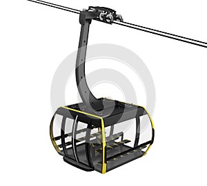 Gondola Lift Cable Car Isolated