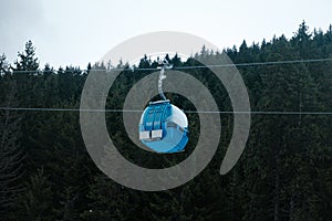 Gondola lift at ski resort