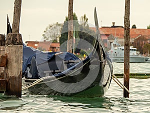 Gondola near St Mark square, Venice, Italy