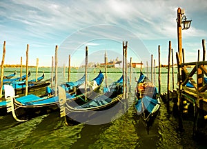 Gondola parking, Venice