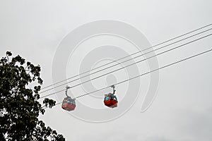 Gondola in Piatra NeamÈ›. The capital city of NeamÈ› County, in the historical region of Western Moldavia, Romania.