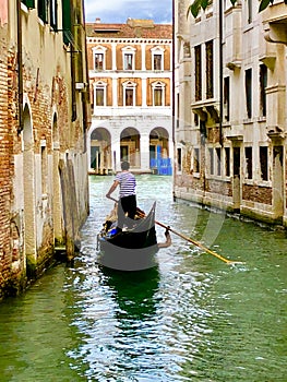 A gondola ride through the canals of Venice