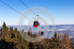 Gondola ski lift