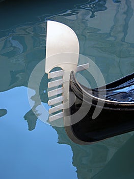 Gondola tail, Venice 03, Italy