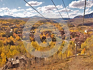 Gondola between Telluride and Mountain Village