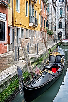 A gondola in Venice