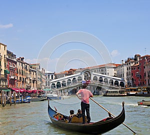 Gondola in Venice Canal