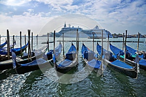 Gondola in Venice Grand Canal