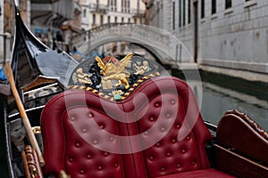 Gondola in Venice in Italy