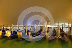 Gondola in Venice; San Giorgio Maggioreï¼›venice