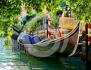 Gondola on water