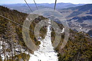 Gondola on Whiteface Mountain Ski Area, Adirondacks