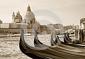 Gondolas at San Marco, Venice